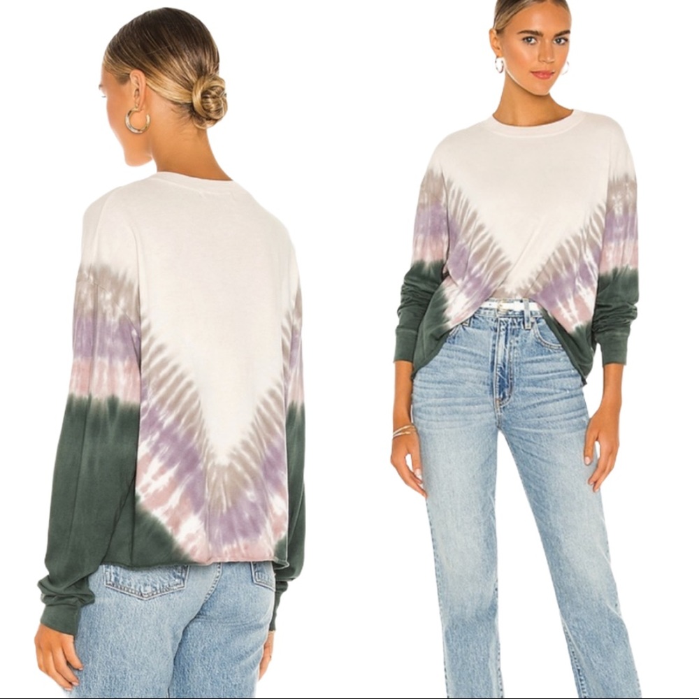 Daydreamer X Free People Tie Dye Long Sleeve Tee - Picture 1 of 11